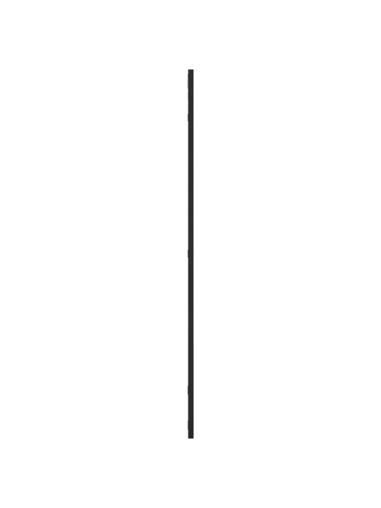Nástěnné zrcadlo černé 50 x 100 cm obdélník železo