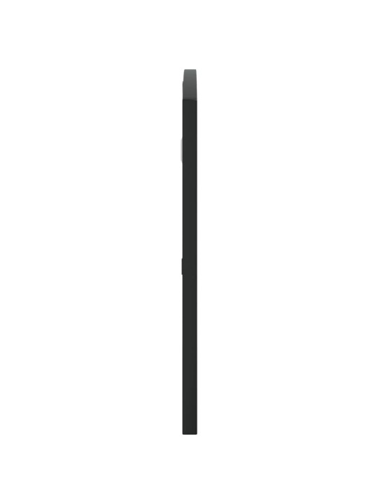 Nástěnné zrcadlo černé 80 x 40 cm oblouk železo