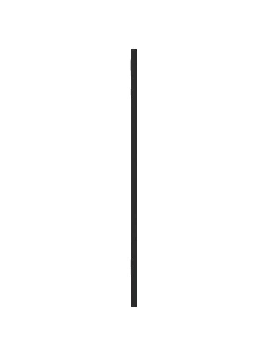 Nástěnné zrcadlo černé 30 x 60 cm obdélník železo