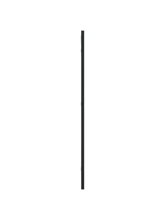 Nástěnné zrcadlo černé 40 x 80 cm obdélník železo