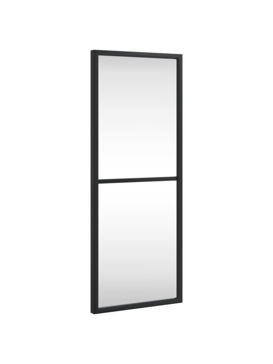Nástěnné zrcadlo černé 20 x 50 cm obdélník železo