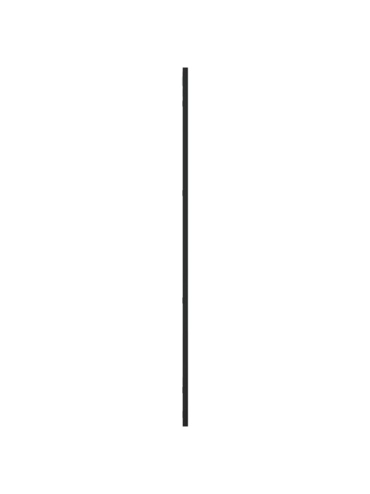 Nástěnné zrcadlo černé 50 x 100 cm obdélník železo