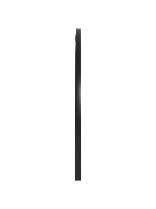 Nástěnné zrcadlo černé 80 x 40 cm oblouk železo