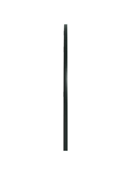 Nástěnné zrcadlo černé 100 x 50 cm oblouk železo
