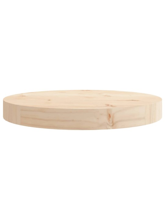 Stolní deska kulatá Ø 30 x 3 cm masivní borové dřevo