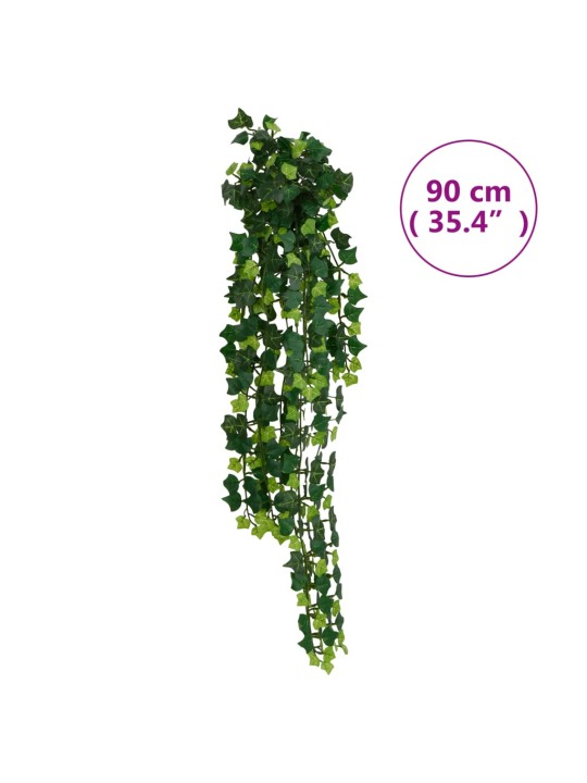 Umělé závěsné rostliny 12 ks 339 listů 90 cm zelené