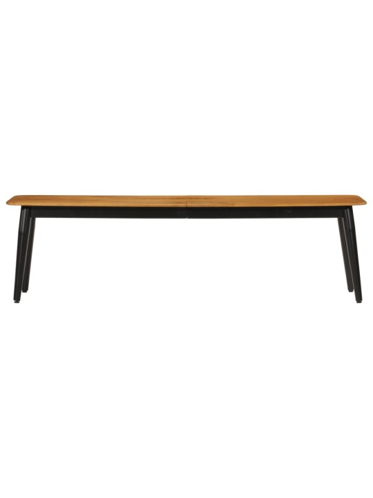 Lavice 160 x 40 x 45 cm masivní mangovníkové dřevo a železo