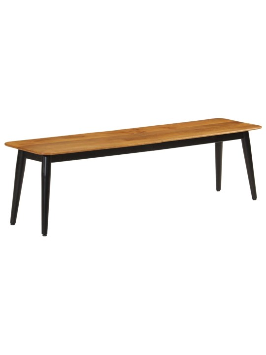 Lavice 160 x 40 x 45 cm masivní mangovníkové dřevo a železo