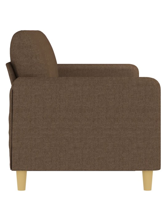 3místná pohovka hnědá 180 cm textil