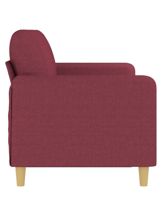 3místná pohovka vínová 180 cm textil