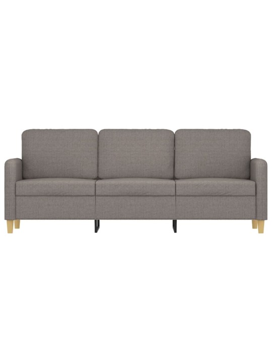 3místná pohovka taupe 180 cm textil