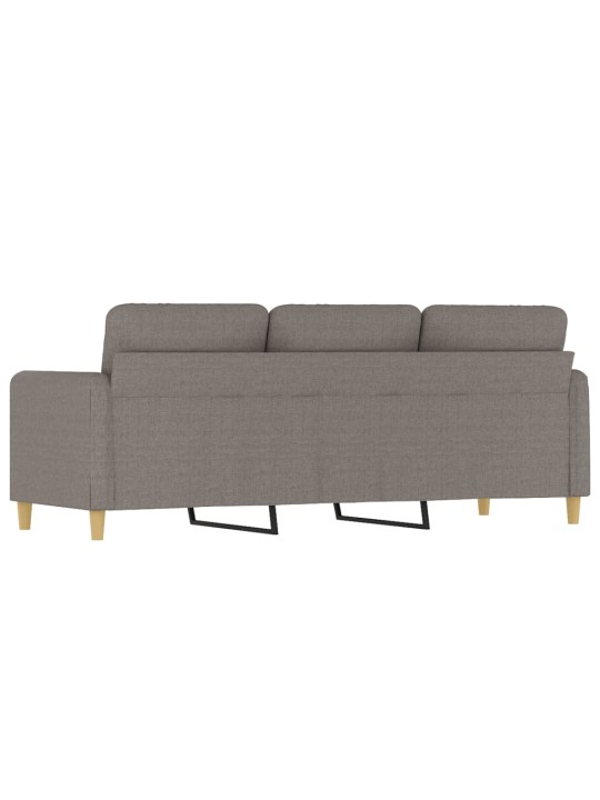 3místná pohovka taupe 180 cm textil