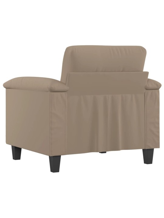 Křeslo taupe 60 cm tkanina z mikrovlákna