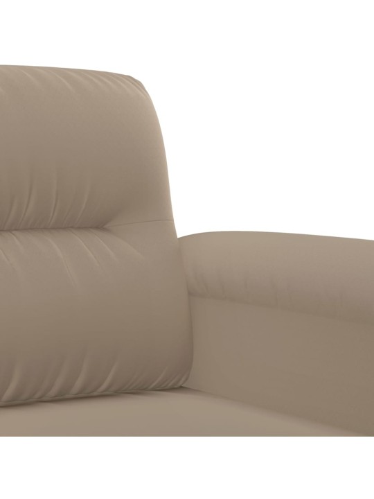Křeslo taupe 60 cm tkanina z mikrovlákna