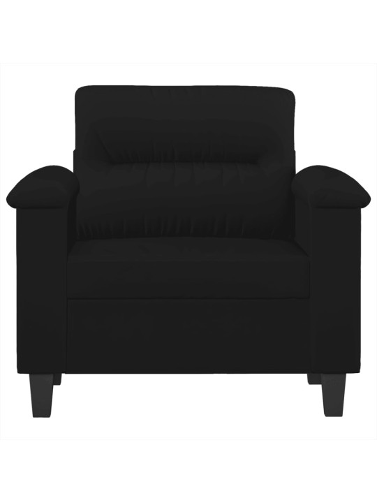 Křeslo černé 60 cm tkanina z mikrovlákna