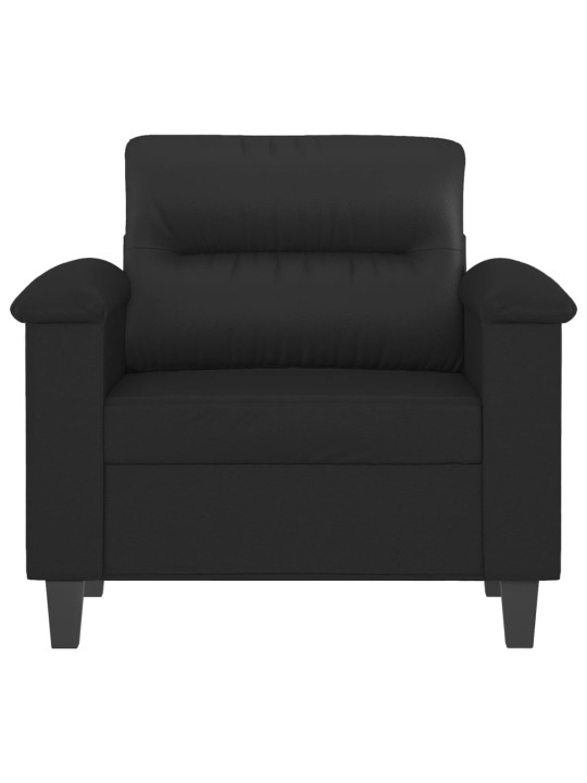 Křeslo černé 60 cm umělá kůže