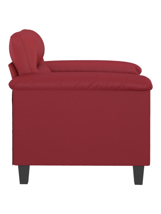 Křeslo vínové 60 cm umělá kůže