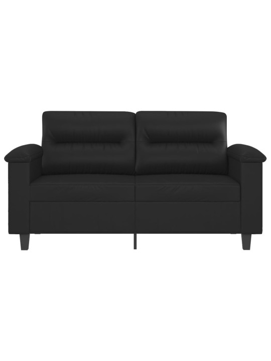2místná pohovka černá 120 cm umělá kůže