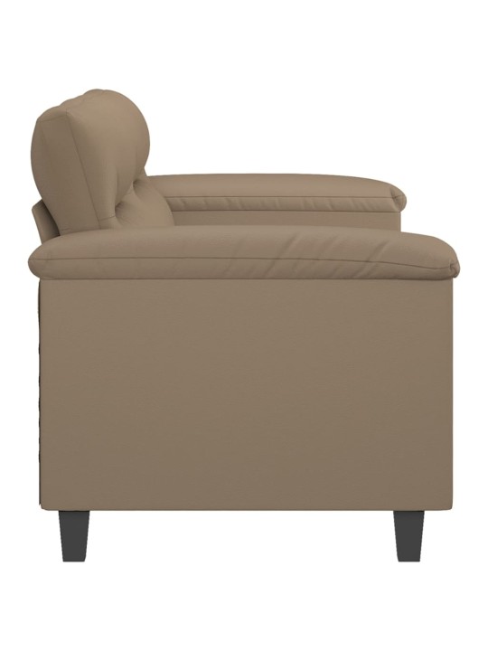 2místná pohovka cappuccino 140 cm umělá kůže