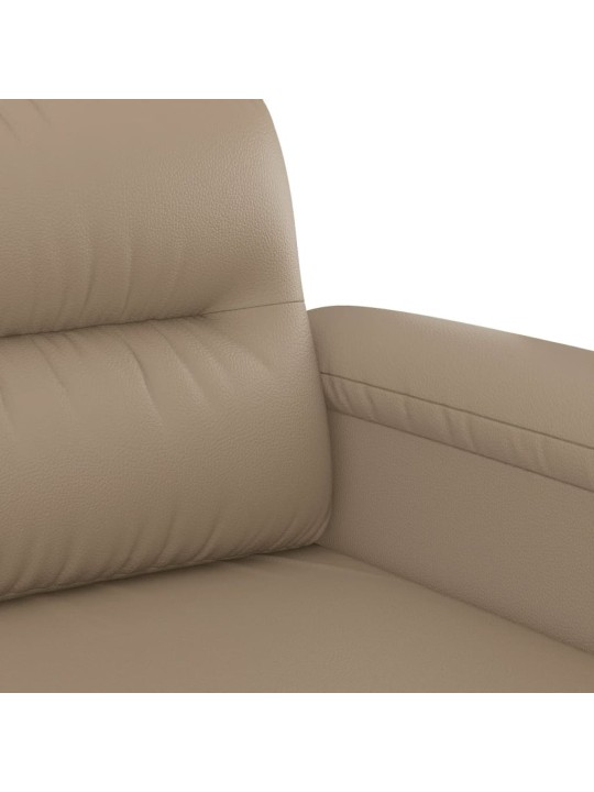 2místná pohovka cappuccino 140 cm umělá kůže