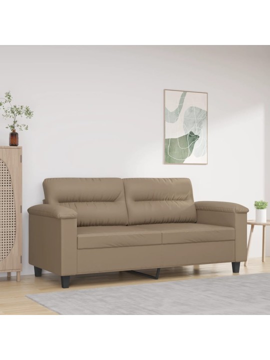 2místná pohovka cappuccino 140 cm umělá kůže