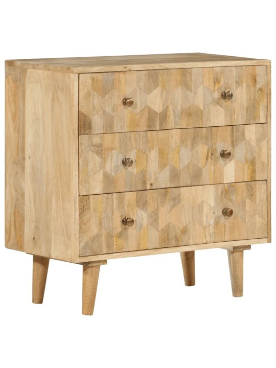 Komoda 70 x 35 x 70 cm masivní mangovníkové dřevo