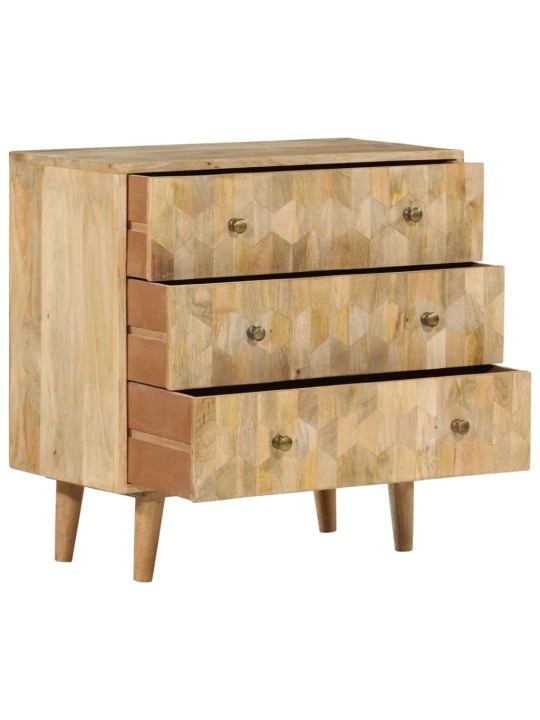 Komoda 70 x 35 x 70 cm masivní mangovníkové dřevo
