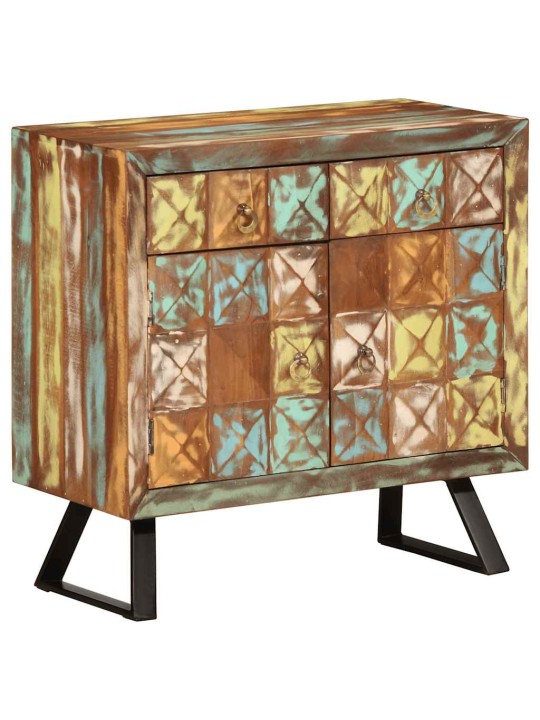 Komoda vícebarevná 70x35x70 cm masivní recyklované dřevo