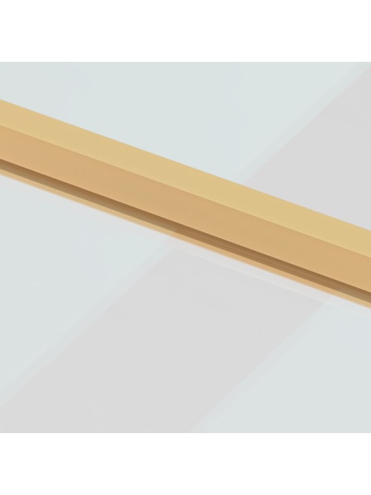 Interiérové dveře úzké zlaté 76x201,5 cm tvrzené sklo a hliník