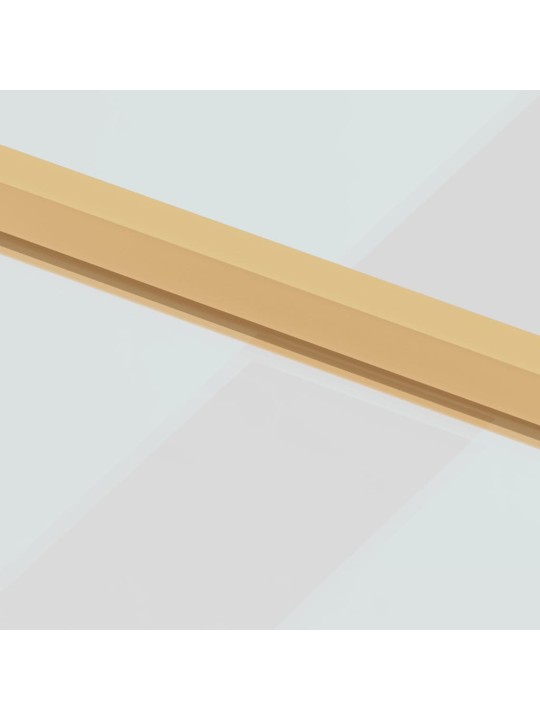Interiérové dveře úzké zlaté 93x201,5 cm tvrzené sklo a hliník