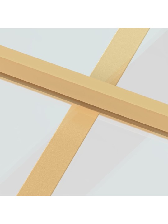 Interiérové dveře úzké zlaté 83x201,5 cm tvrzené sklo a hliník