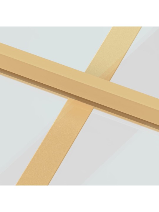 Interiérové dveře úzké zlaté 102,5x201,5 cm tvrzené sklo hliník