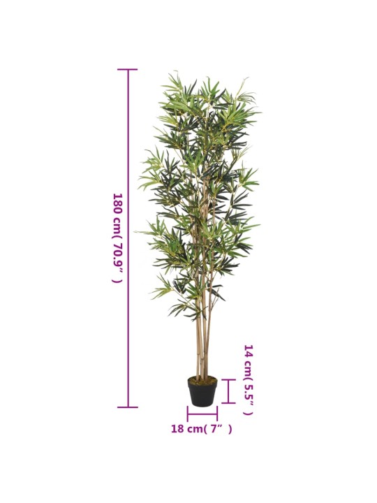 Umělý bambus 1 104 listů 180 cm zelený