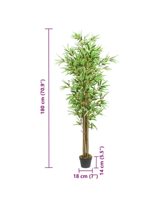 Umělý bambus 1 288 listů 180 cm zelený