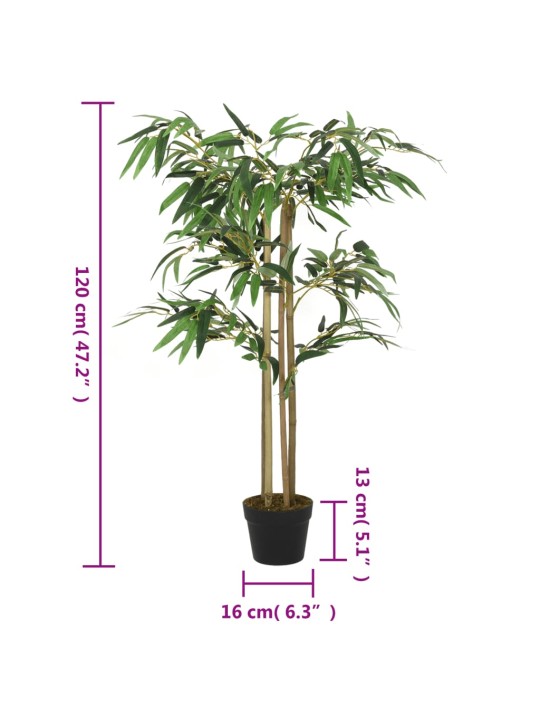 Umělý bambus 760 listů 120 cm zelený