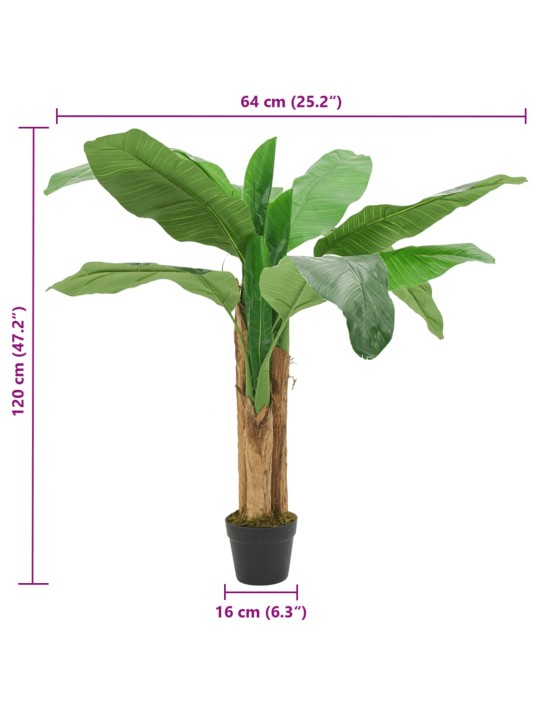 Umělý banánovník 9 listů 120 cm zelený