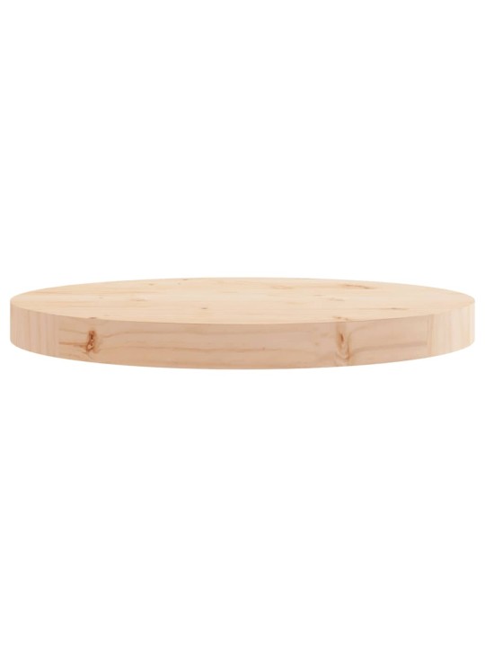 Stolní deska kulatá Ø 40 x 3 cm masivní borové dřevo