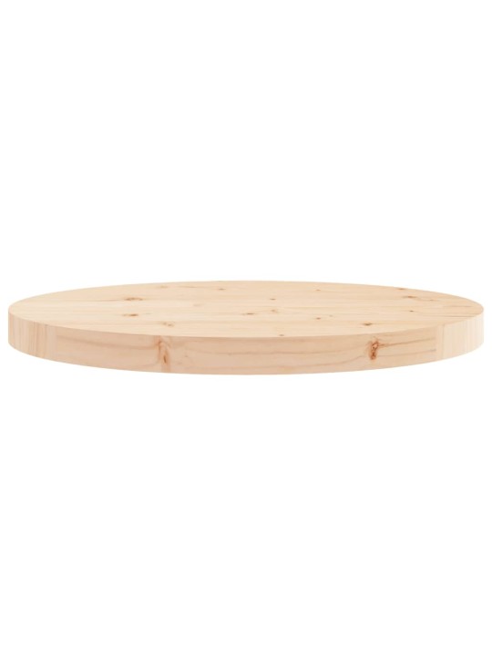 Stolní deska kulatá Ø 50 x 3 cm masivní borové dřevo