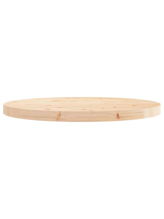 Stolní deska kulatá Ø 60 x 3 cm masivní borové dřevo