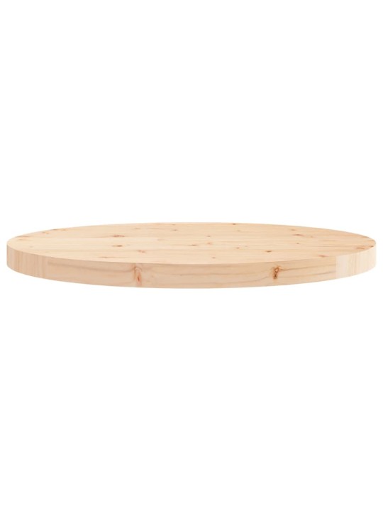 Stolní deska kulatá Ø 60 x 3 cm masivní borové dřevo