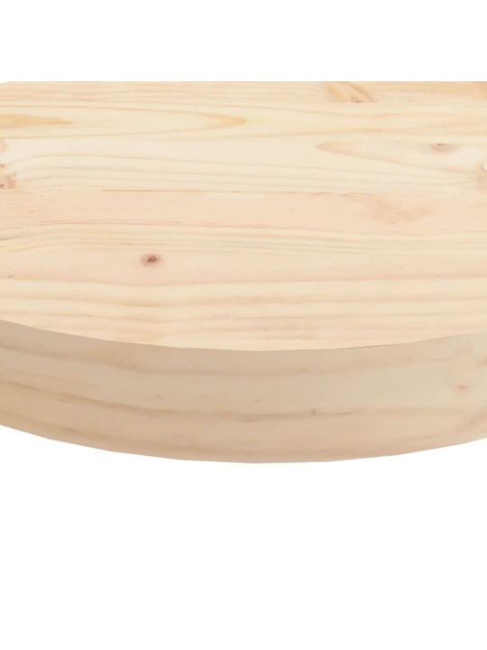 Stolní deska kulatá Ø 60 x 3 cm masivní borové dřevo