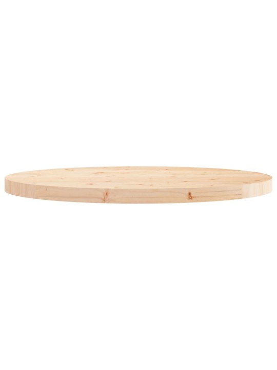 Stolní deska kulatá Ø 70 x 3 cm masivní borové dřevo