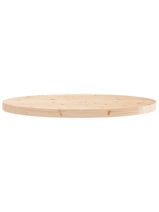 Stolní deska kulatá Ø 70 x 3 cm masivní borové dřevo