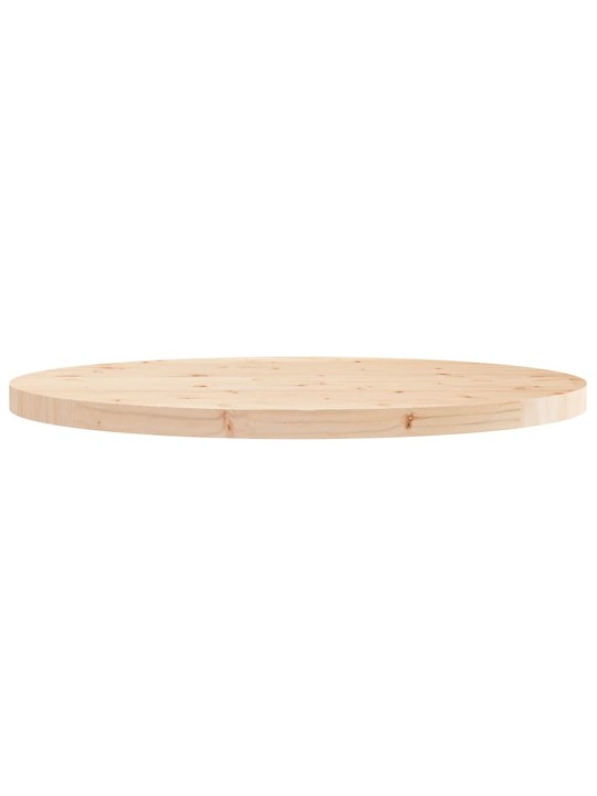Stolní deska kulatá Ø 90 x 3 cm masivní borové dřevo