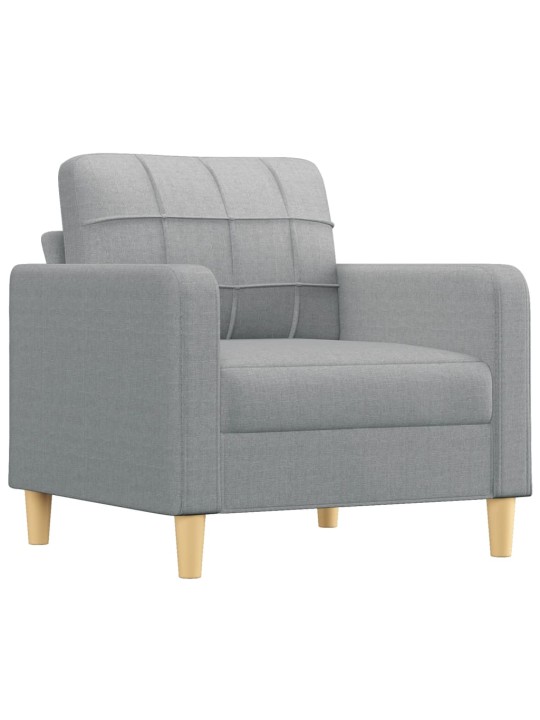 Křeslo světle šedé 60 cm textil