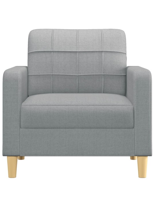 Křeslo světle šedé 60 cm textil