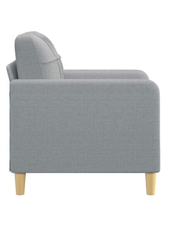 Křeslo světle šedé 60 cm textil