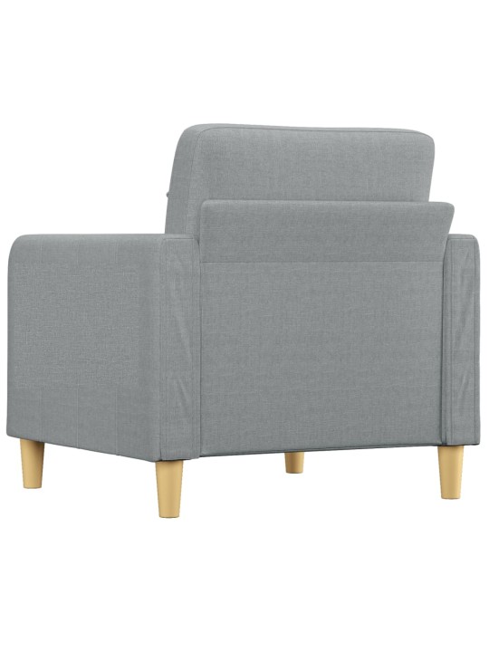 Křeslo světle šedé 60 cm textil