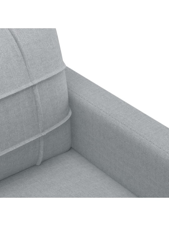 Křeslo světle šedé 60 cm textil