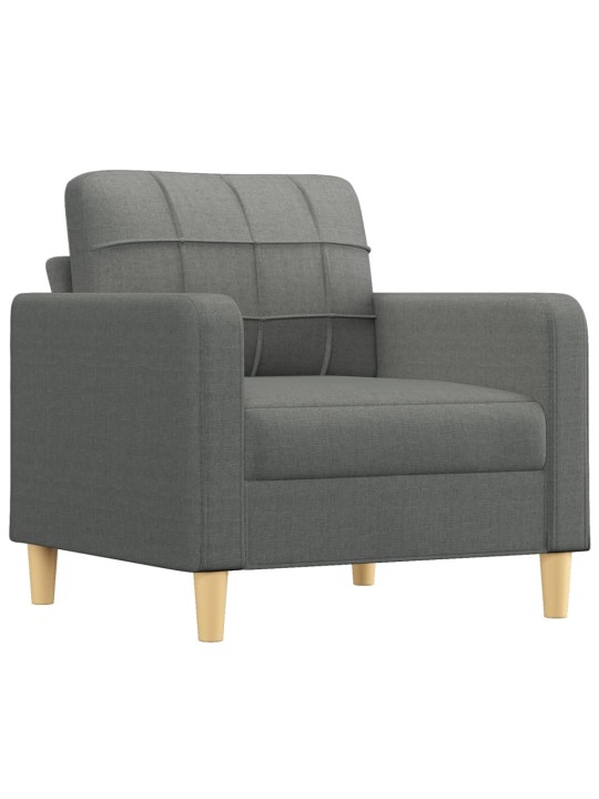 Křeslo tmavě šedé 60 cm textil